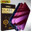 NNBILI Pachet 2 Protecție Ecran Privacy - Gradient Violet Anti Lumină Albastră Protecție Ochi Rezistent la Spargere Pentru iPhone 17 16 15 Pro Max