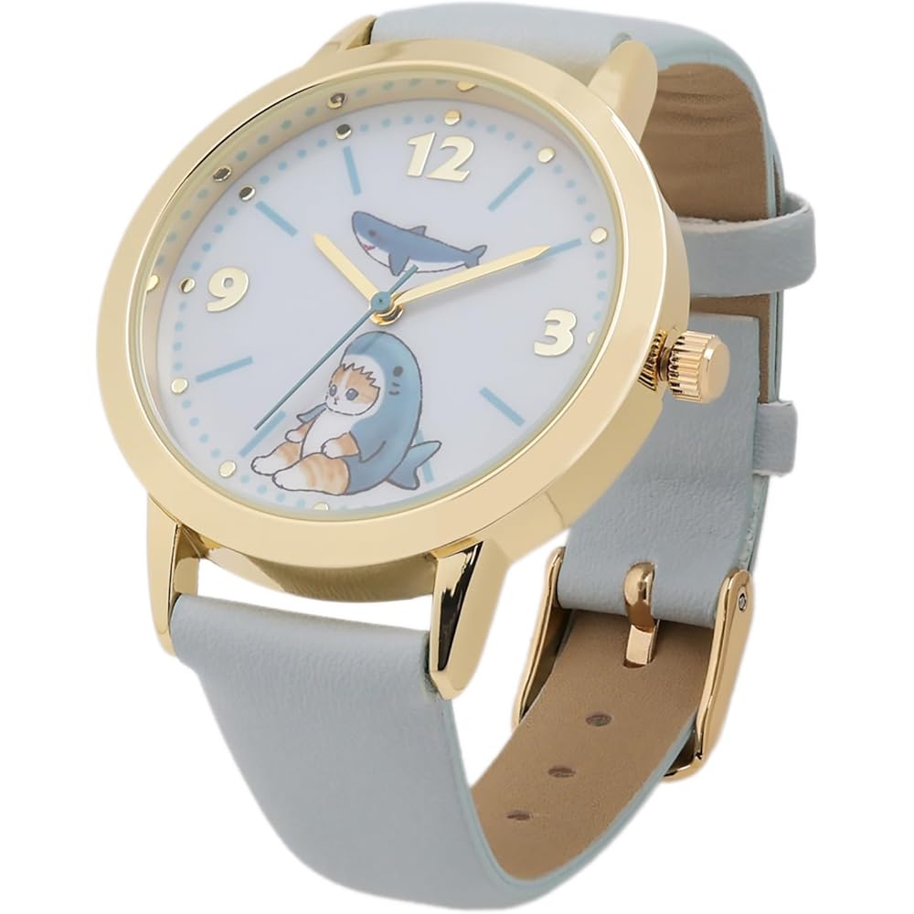 Fieldwork Mofusand Hachi Pink Leather Band Watch MSD002-3