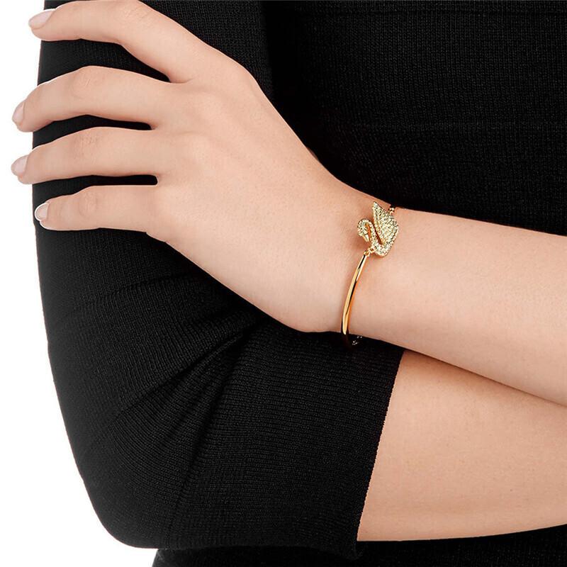Swarovski Zwaan Kristal Armband Dames Goud 5083133