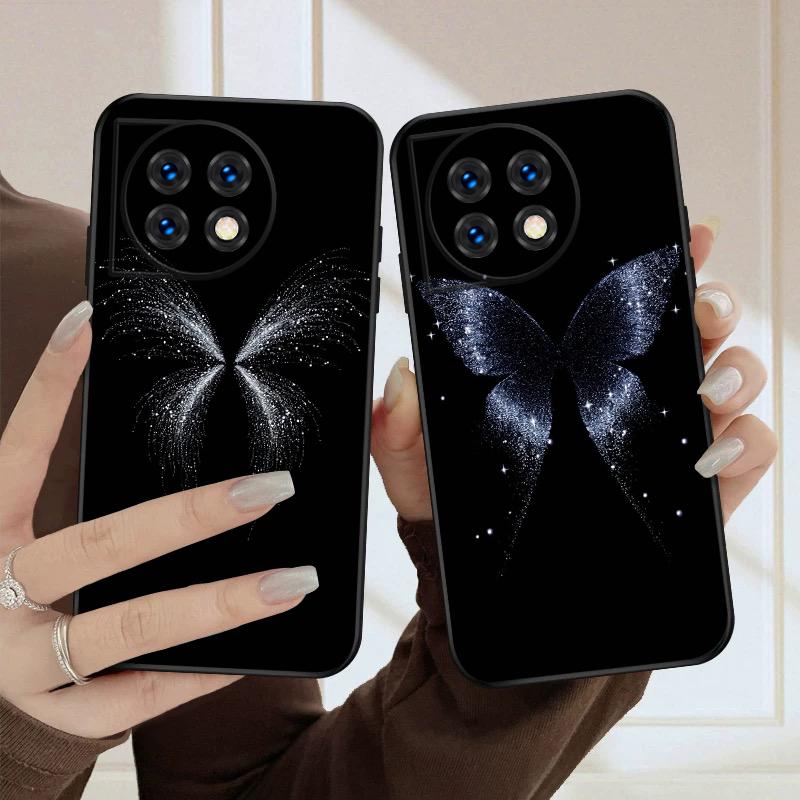 Weißer Schmetterling Für Oneplus 8T 9 9R 10 Pro 11 12 13 13R 5G ACE 5 Nord2 4 CE 3 4 Lite N20 SE N200 Silikon Weiche Handyhülle