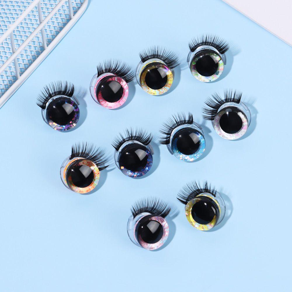 DIY Stuffed Toys Accessories Doll Eyelash 3D Eyes +Eyelash Eye Accessories
