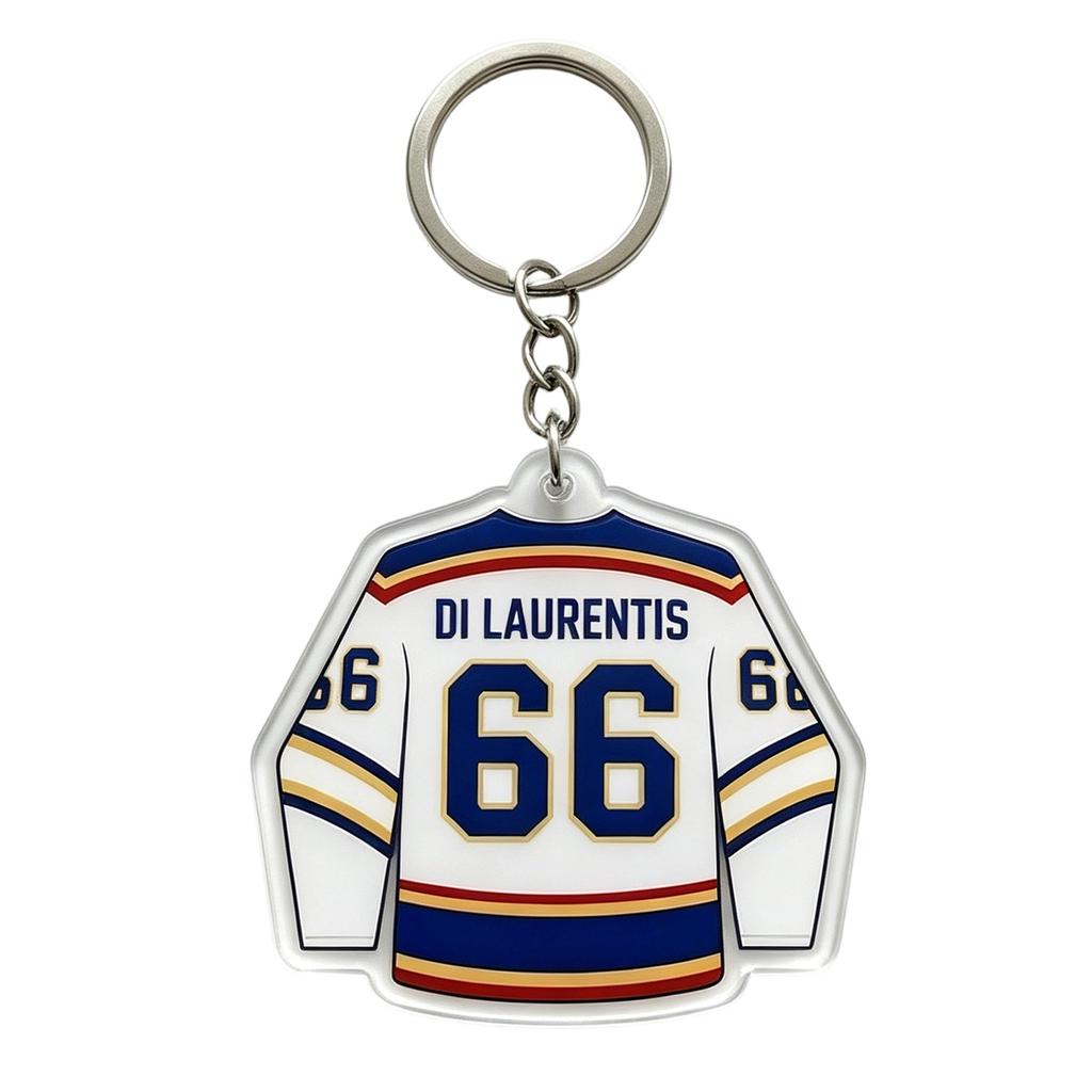 Metal Jersey Keychain with Number and Name Design Durable Chain and Ring for Keys Bag Accessories Collectible Souvenir