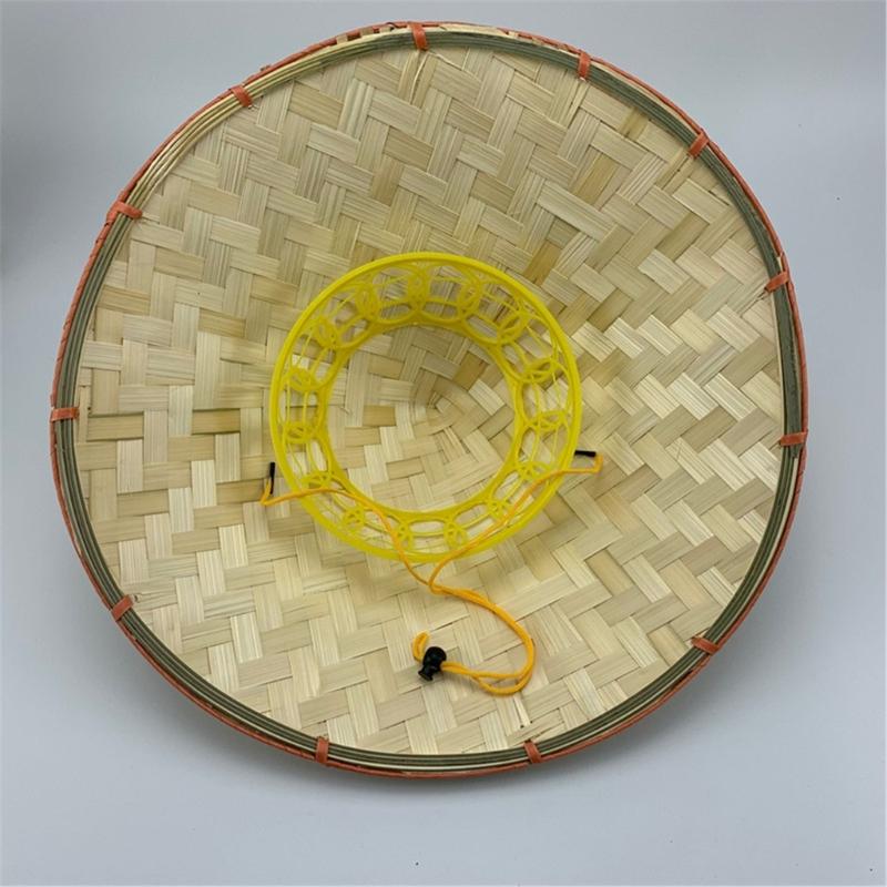 Oriental Hat Bamboo Weave Hat Asian Style Comfortable Fit Ideal for Gardeners Farmers and Vintage Fashion Lover