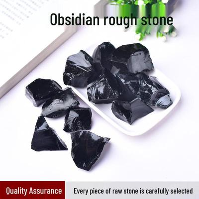 Natürlicher Rohstein Obsidian Räucherdiffusor & Kristallentmagnetisierer