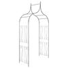 Vidaxl Garden Pergola For Climbing Plants, Dark Green