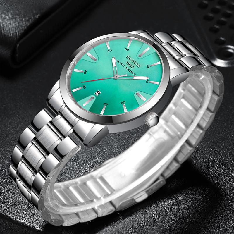 Color Women's Watch Quartz Watch Stainless Steel Watch Casual Sports Women's Watch Analog Calendar Watch