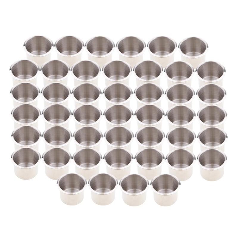 45 Pack Chrome Cup Drink Holder for Boat RV Truck Pontoon Trailer 68x55mm