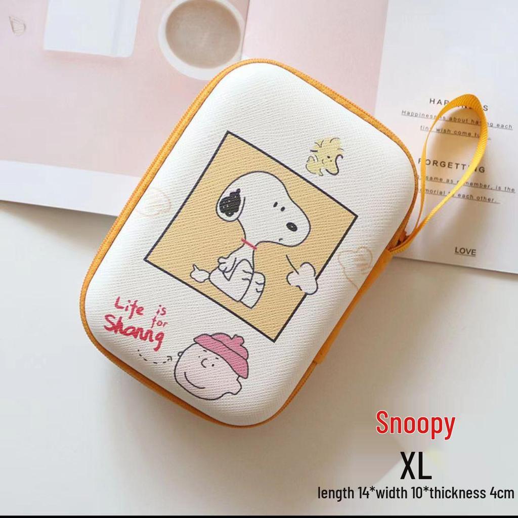 Cartoon Cute Portable Storage Bag for Cables and Chargers, Customizable with Logo