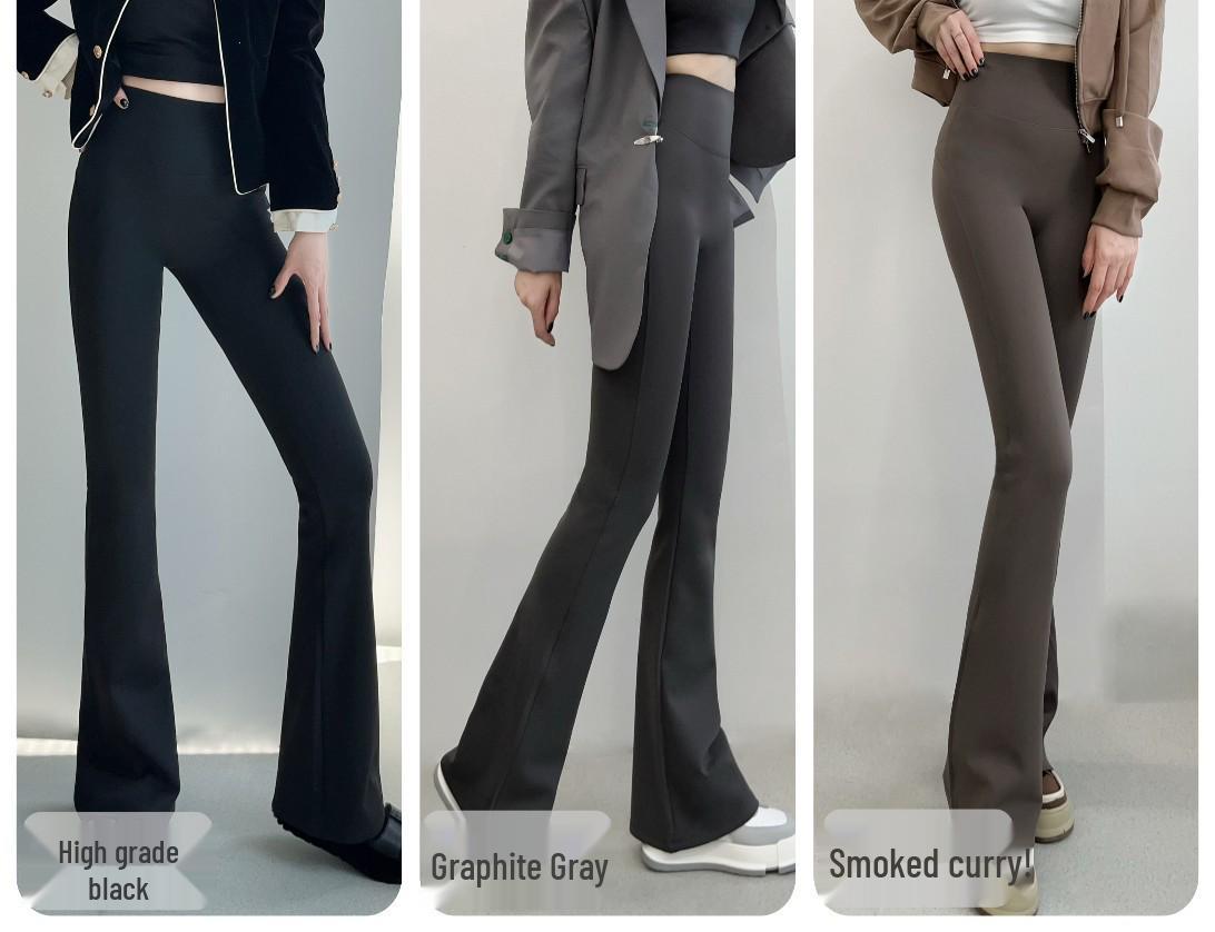 

Брюки для йоги с микро-клешем и высокой талией Lulu для женщин - Контроль живота и подтяжка бедер, стройнящая повседневная одежда XL (120-145)