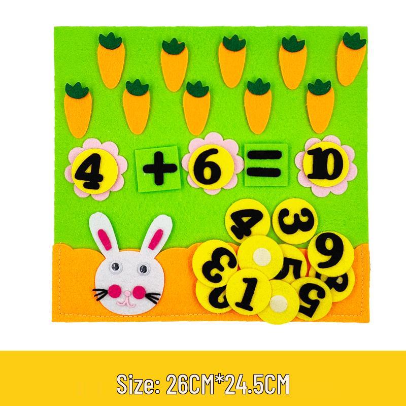 Colț de grădiniță DIY: Materiale Didactice Puzzle Numere din Pâslă