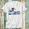 230 g/m², 100 % Baumwolle, „The Great Wave Off Kanagawa Under Wave Ramen Art“-T-Shirt, Top-Design, Unisex, Damen und Herren, T-Shirt, Retro-Mode, Vintage-Shirt S768
