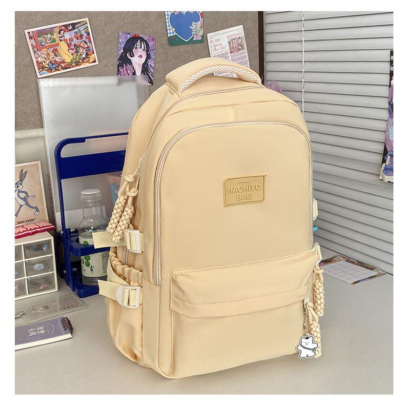 

Рюкзак Красивый Японский Колледж Женский Милый Школьный Рюкзак Yellow(Random pendant)