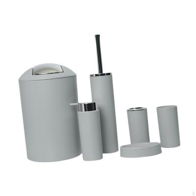 6 Pieces Bathroom Accessories Set Supplies Easy To Clean Home Apartment Use Soap Dish
