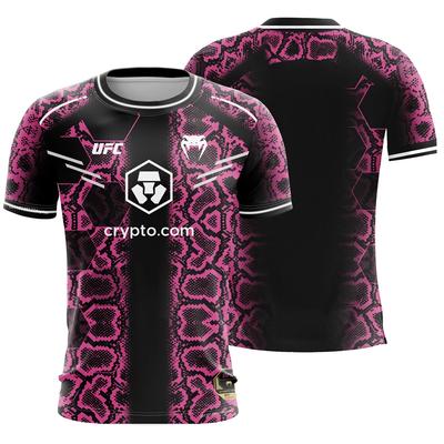Boksen UFC Pythons Serie 3D Print T-shirt Voor Mannen En Vrouwen Zomer Casual Ademend Fitness Tops Fans Supporter Jersey Uniform
