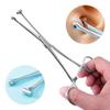 Body Jewelry Tool Disposable Professional Tool Open Triangle Forceps Stainless Steel Piercing Clamp