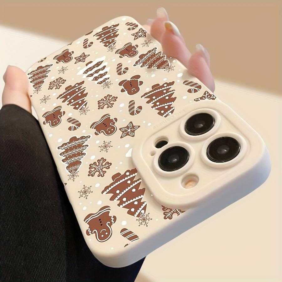 Christmas Tree Christmas Elements Print TPU Phone Case for iPhone 16 15 14 13 12 11 XS XR X 8 7 Mini Plus Pro Max Phone Case Best for Christmas