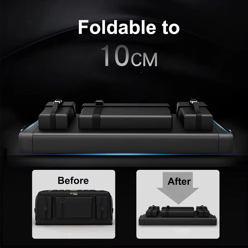 Car Trunk Storage Organizer With Lid Universal Car Trunk Organizer 70L Storage Box Oxford Cloth Folding Organizador