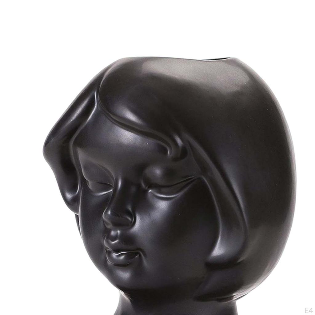 Ceramic Face Vase, Flower Vase for Decor, Modern Decorative Floral Centerpiece Table Shelf