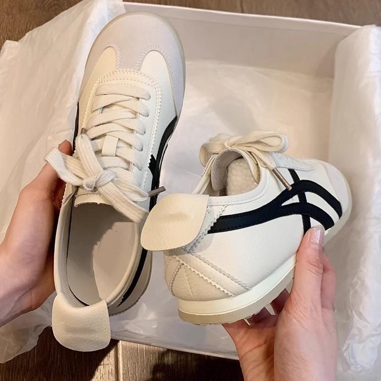 Fashion retro lightweight versatile flat-bottomed German training shoes women's 2025 new summer soft-soled sports Forrest Gump board shoes