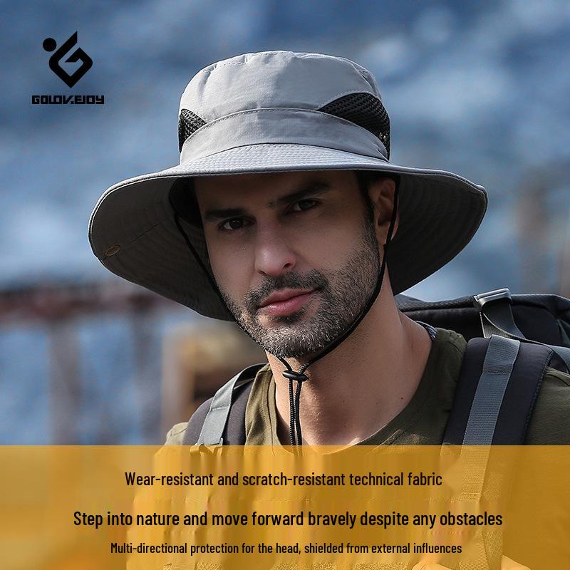 Cappello da Pesca da Uomo ad Asciugatura Rapida con Protezione UV per Esterno