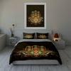 Golden Ornate Hand Bedding Duvet Cover Sets Duvet Covers Pillowcases Gifts (1 * Duvet Cover 2 * Pillowcases, Without Duvet Insert)
