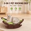 Wear-Resistant Pet Rocking Chair Elevated Cat Scratch Board Cat Lounge Chair  All Season Universal
