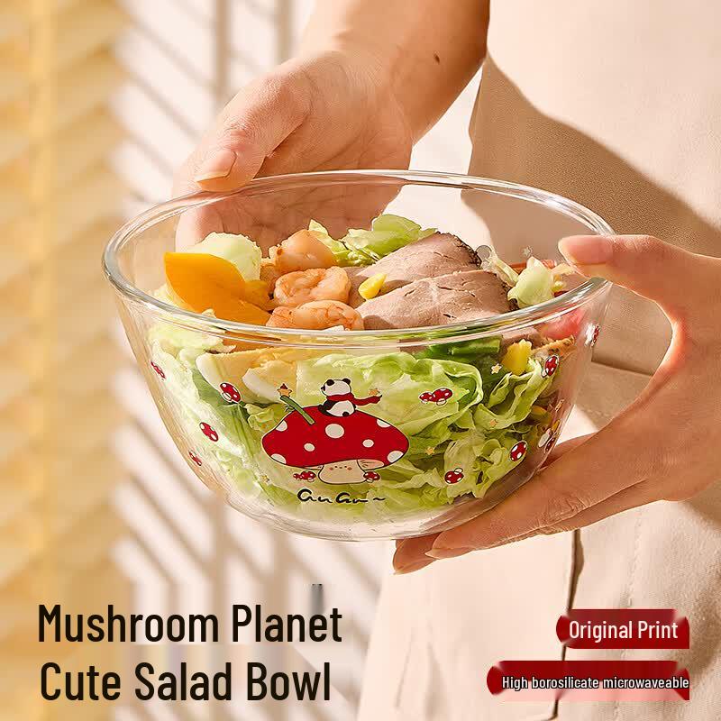 Cilock High Borosilicate Glass Salad Bowl
