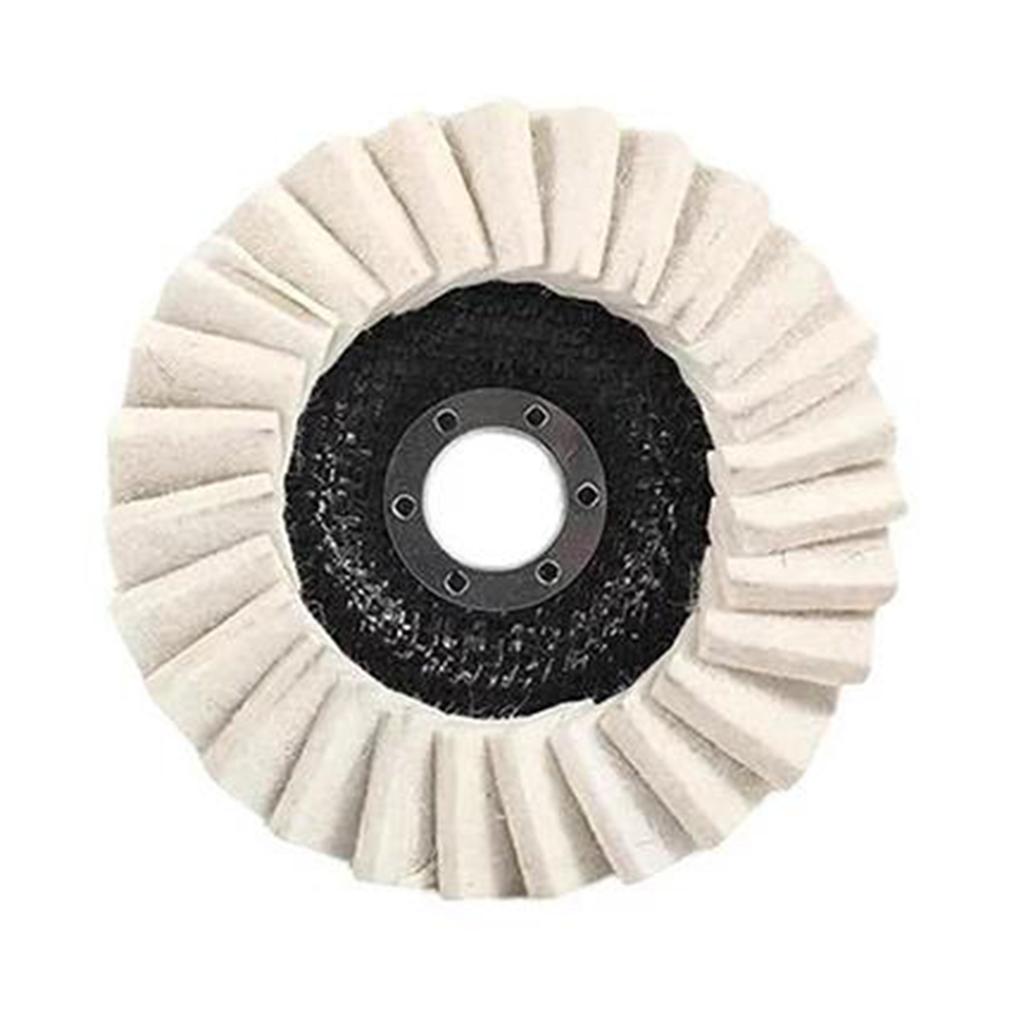 125mm Wool Blinds Diamond-Polishing Pad Wheel Fine Finishing Thrown Mirror Effect Stainless Steel Aluminum Angle Grinder Discs