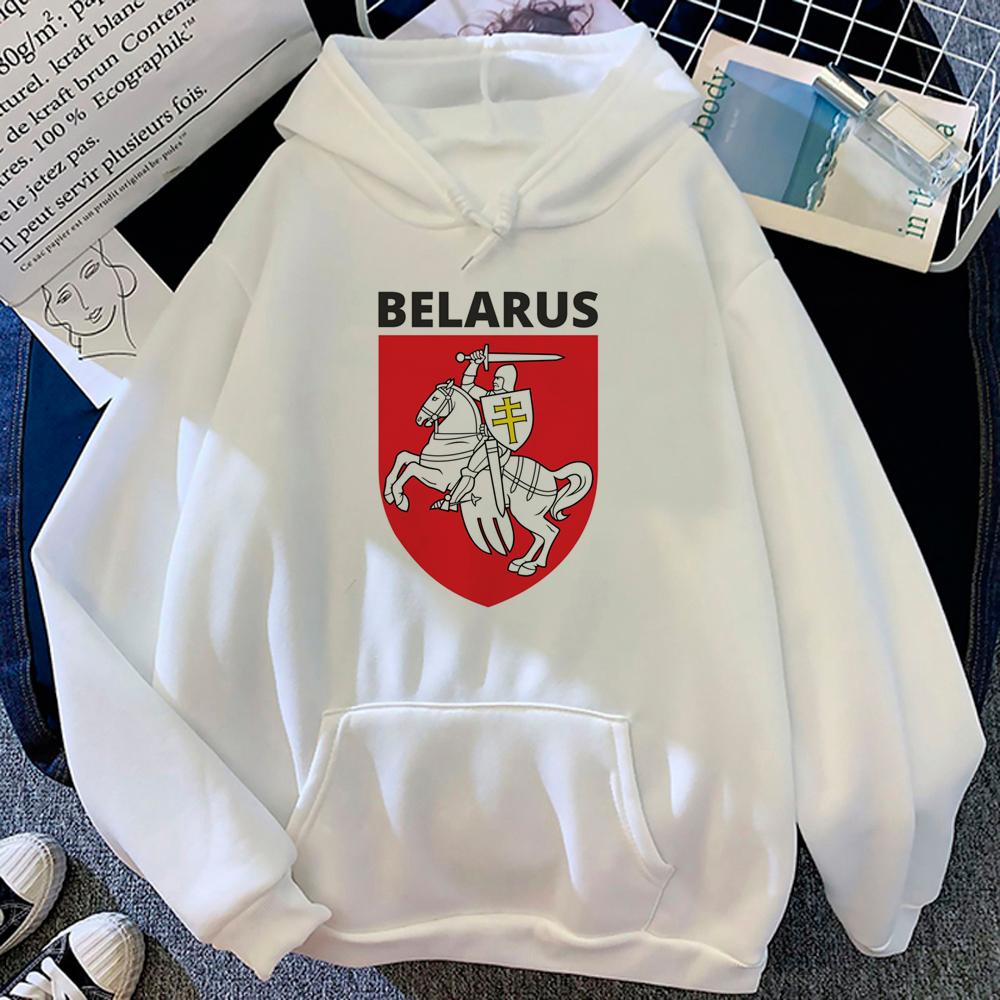 Belarus Hoodies Women 90s Graphic Aesthetic Long Sleeve Top Clothing Female Harajuku Hood