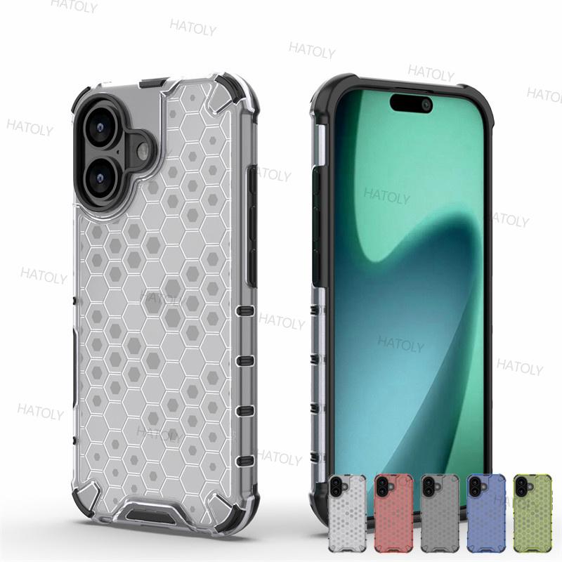 For iPhone 17 Case For apple iPhone 17 Air iPhone 17 Pro Max Cover Funda Shockproof TPU Armor PC Silicone Protective Phone Cover