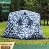 Portable Multi-Person Thickened Winter Fishing Tent with Cotton Insulation for Cold Protection and Sauna Use