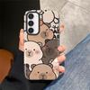Cute Capybara Phone Case for Samsung Galaxy S25 S23Ultra A36 S23 A16 S25Ultra S20 FE A56 A26 S24 Ultra Soft Cover Capa