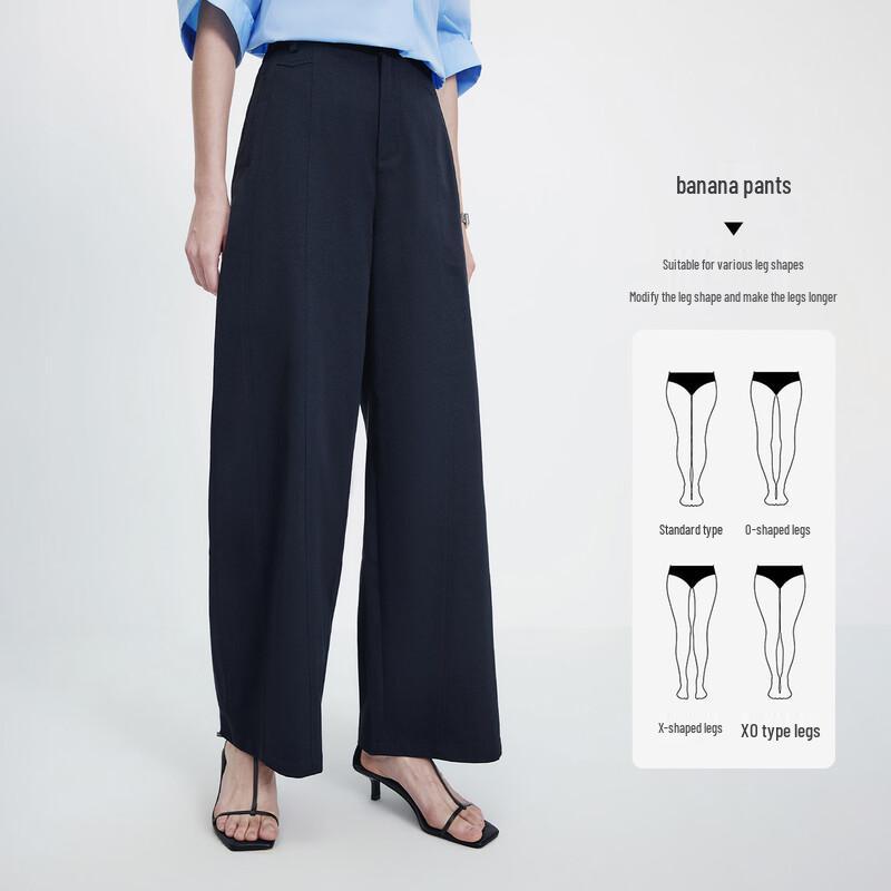 Navigare Women's Loose Wide-Leg Trousers