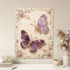 Purple Butterfly Pearl Kit 5D DIY Rhinestone Art Craft for Home Desktop Decoration Relaxing Handmade Gift