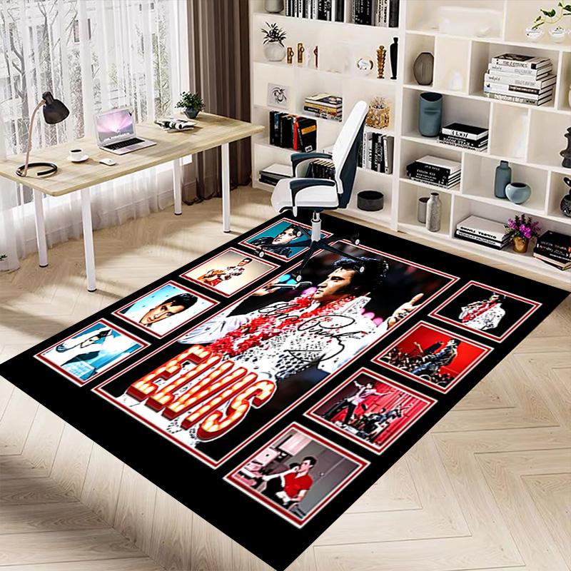 Kober Rock 'N' Roll Elvis Presley Pro Hernu Ložnici Obývací Pokoj Pohovku Domácí Dekoraci Dětský Kober do Herní Zóny Protiskluzová Podložka