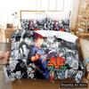 Food Wars Shokugeki No Soma Japanese Anime Duvet Cover Set Comforter Cover for Kids Bedding Sets Bedclothes Bedroom Decor