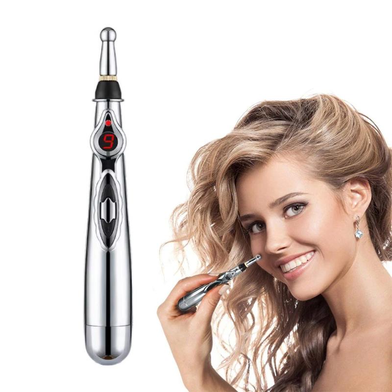 Electronic Acupuncture Point Massage Pen Multi-Function Meridian Press Energy Therapy Power Pen Pain Relief Tool