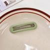 Morandi Color Hair Clip for Women - Trendy Square Side Bangs and Headdress Accessory