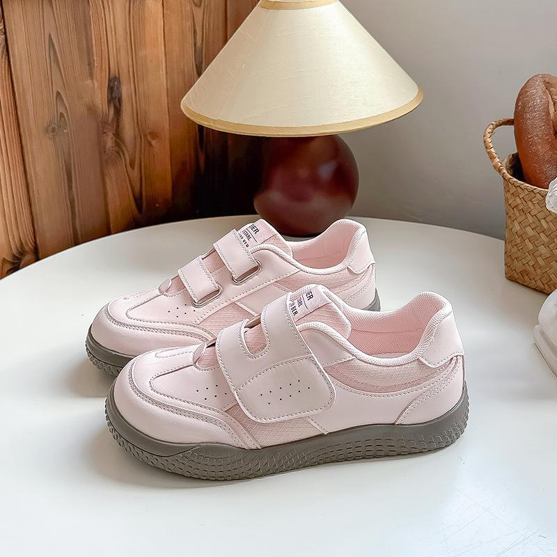 

Dexun Velcro Forrest Gump board shoes female ugly cute 2025 summer new chic niche design student white shoes 35 розовый