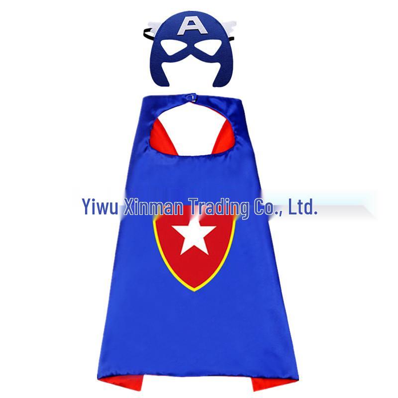 Kids' 3D Superhero Cape Costume for Halloween & Parties