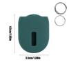 For Xiaomi Tag Silicone Protective Case Anti-Lost Tracker Cover with Metal Keyring Scratch Drop Protection Soft Shell Sleeve