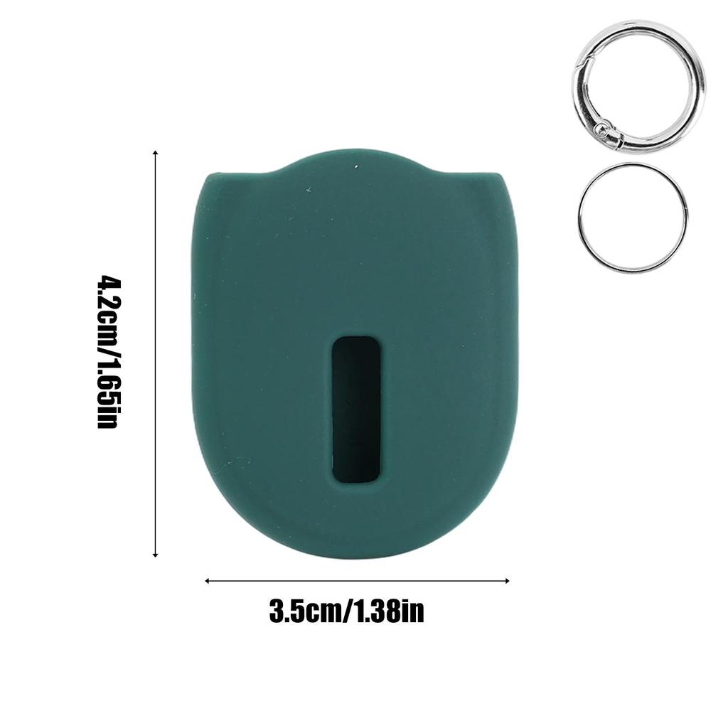 For Xiaomi Tag Silicone Protective Case Anti-Lost Tracker Cover with Metal Keyring Scratch Drop Protection Soft Shell Sleeve