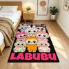 Labubu Customizable Name Area Rug Design for Balcony Playrooms Living Rooms Study room Anti-slip Rug Decorate Offices Perfect Gift for Friends & Famil