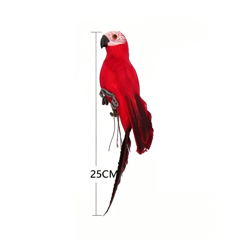 25/35Cm Simulation Parrot Garden Decoration Creative Lawn Figurine Ornament Animal Bird Outdoor Garden Party Prop Decoration