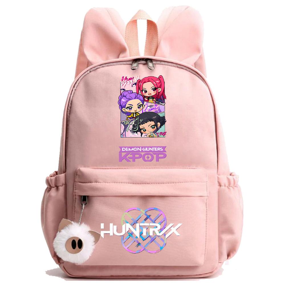 Anime Cartoon K-Pop Demon Hunters Printed Backpack for Teenger Children Student Schoolbag Girl Kid Gift Women Large Capacity Waterproof Travel Bag