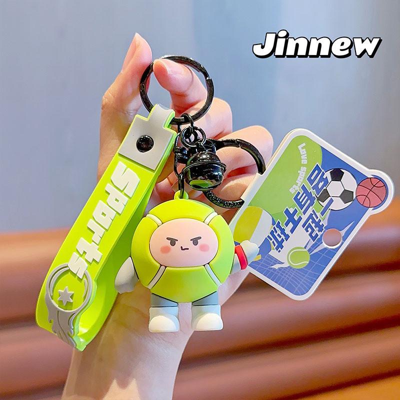 And Colorful Fun Cartoon Resin Keychain Sports Ball Keyring Accessory For Ages All