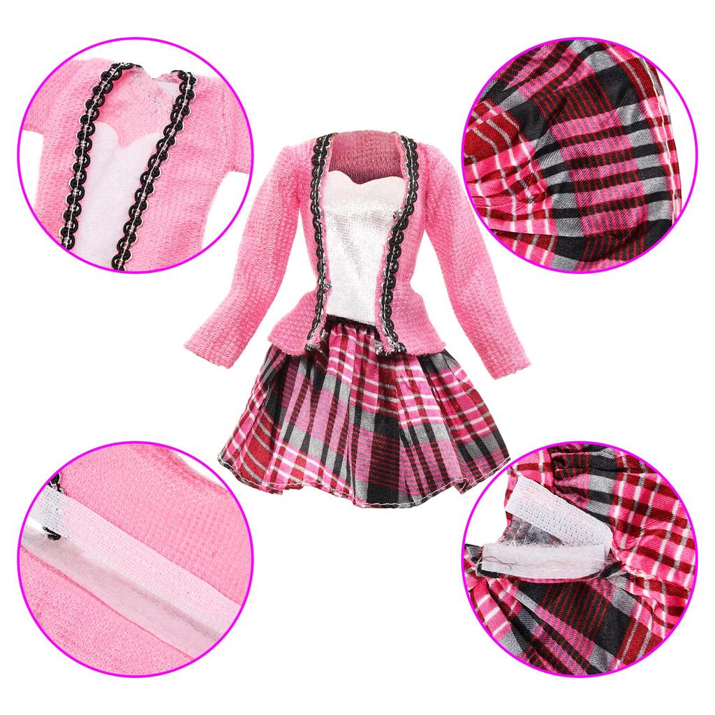 Barwawa 16 Scale Doll Clothes Set for 30 cm Dolls, 26 Pieces with Shoes
