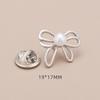 High-End No-Sew Clover Bow Brooch for Shirt Collars
