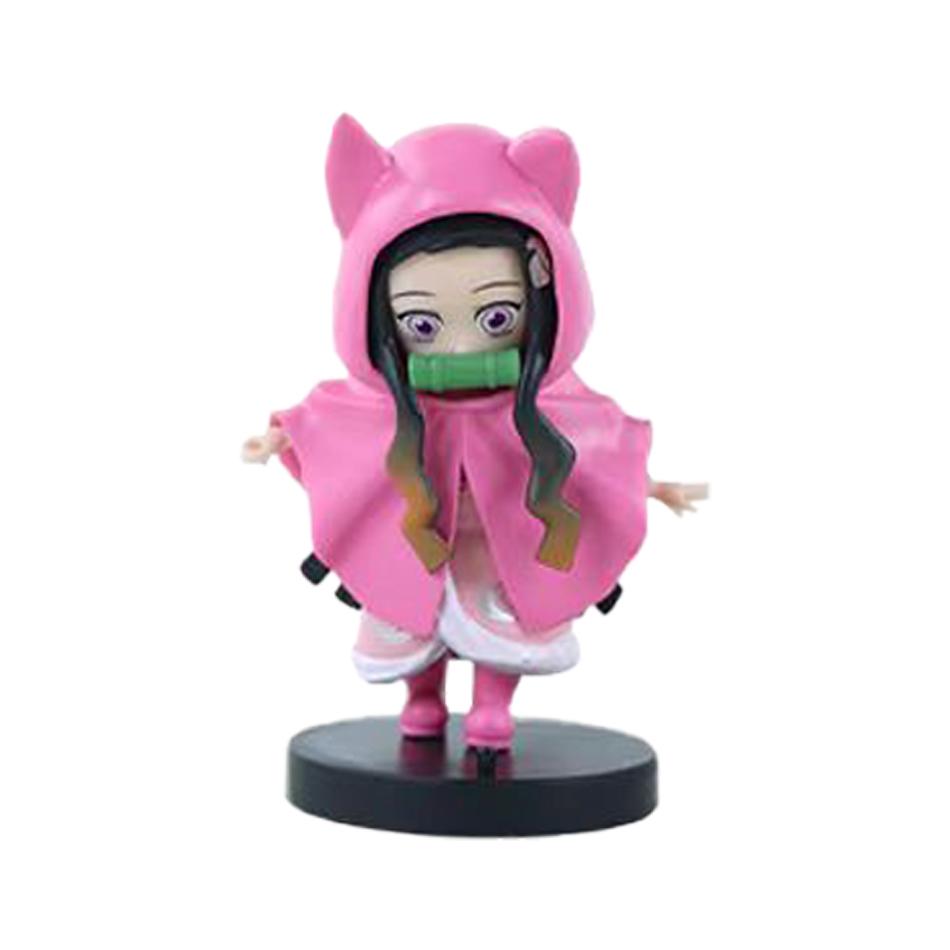 Animation 6Pcs/Kit Q Version Demon Slayer Boxed Action Figure Miniature Figurine Decoration Piece Attachment Animation Design Adorable Decoration