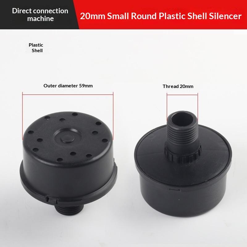 16/20Mm Male Thread Air Compressor Muffler Air Compressor Filter For Piston Air Compressor Air Pump Pneumatic Tool